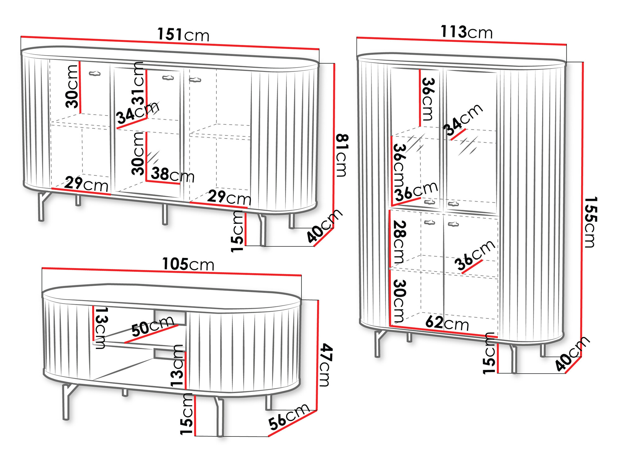 Stuemøbelsæt Novmono 122