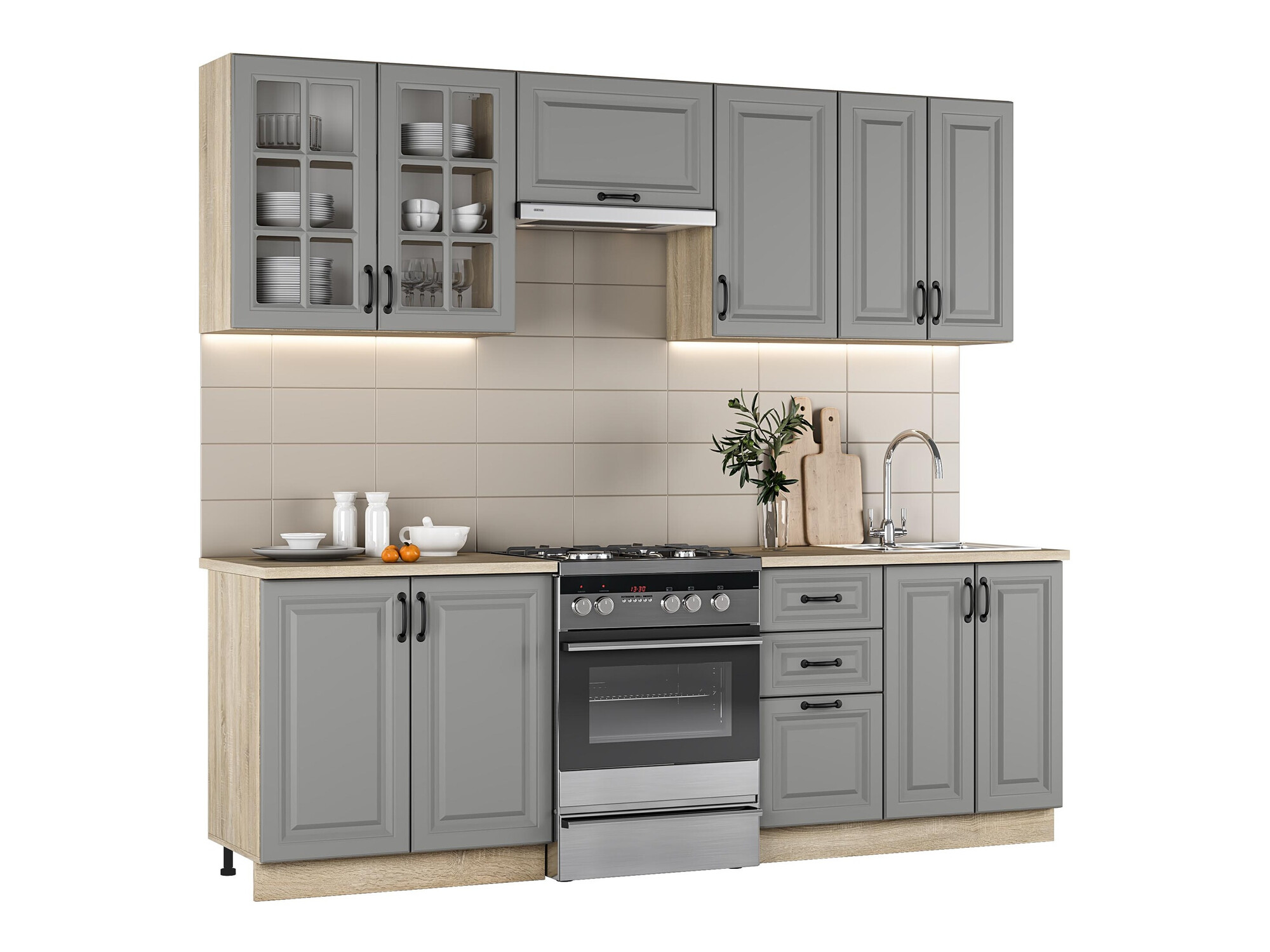 Køkkensæt Houston 1877 (Grå)