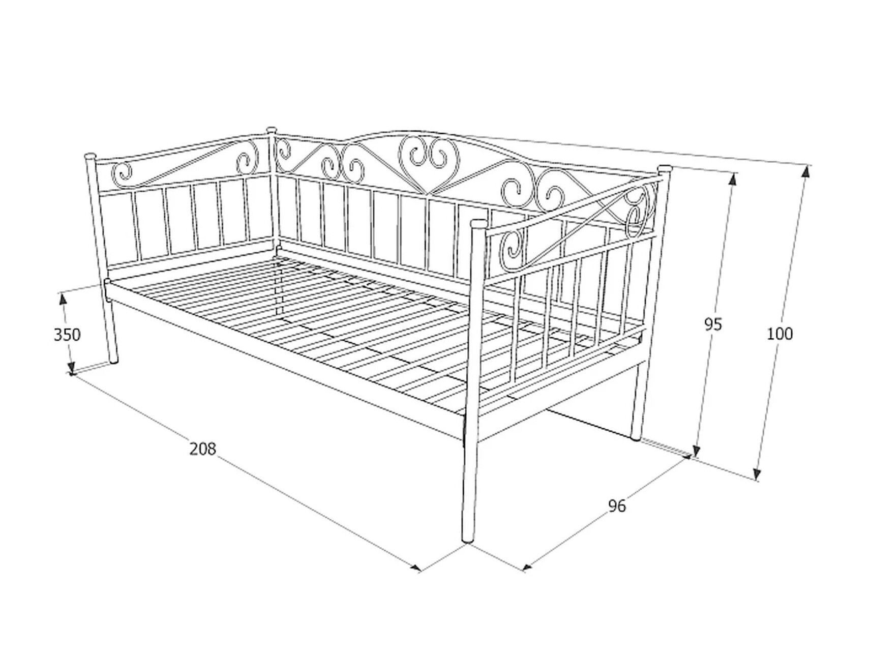 Seng Detroit 655 (Hvid)