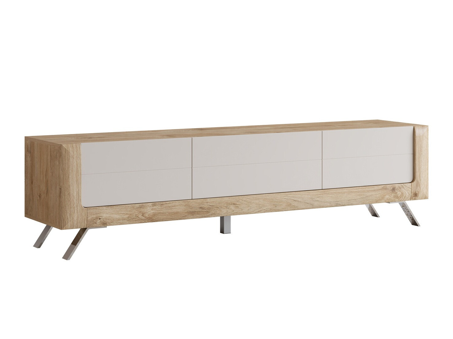 TV-bord Sovera 104 (Gylden eg + Kashmir)