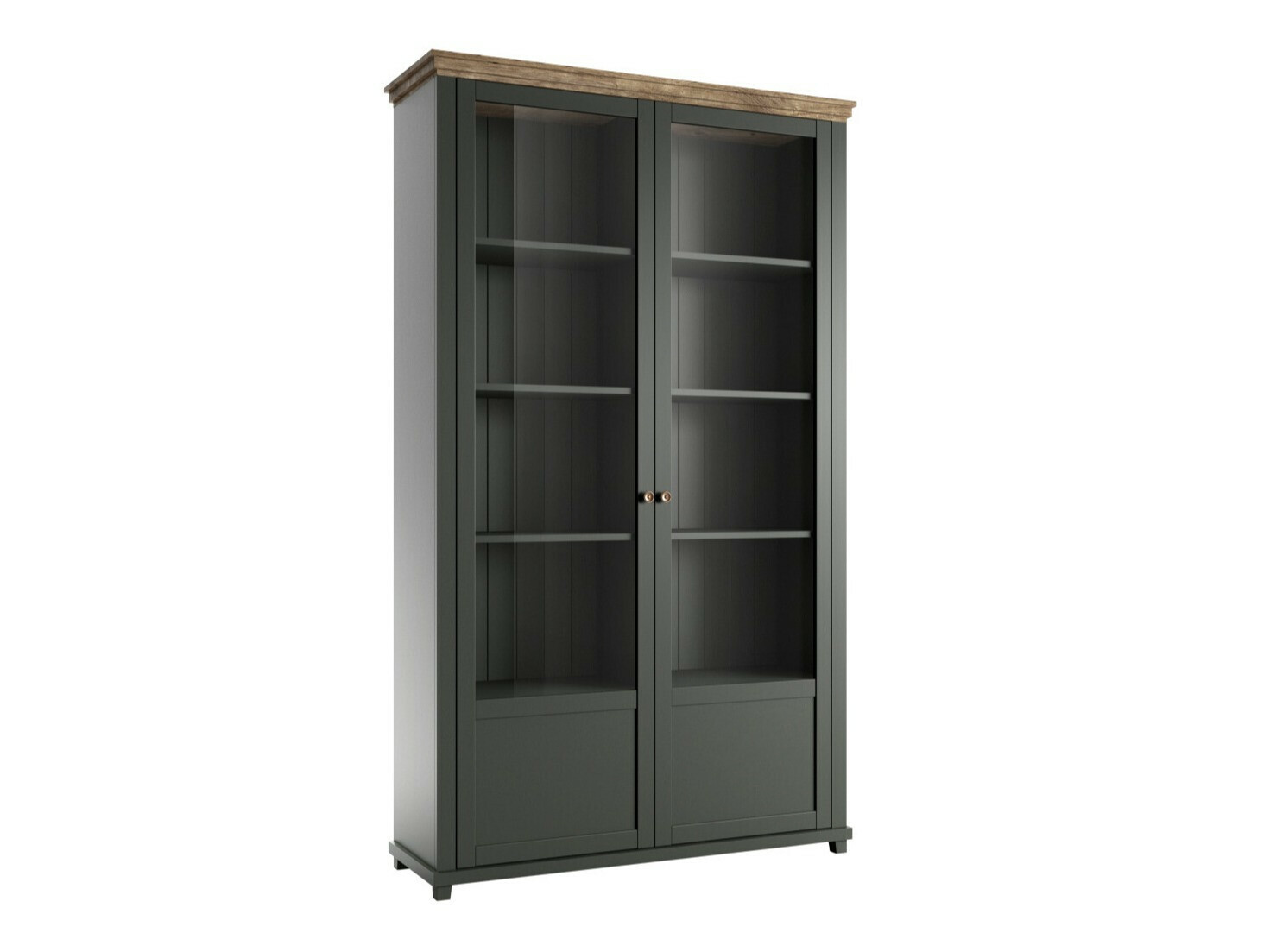 Reol Tolnue 102 (Mørkegrøn + Lefkas eg)