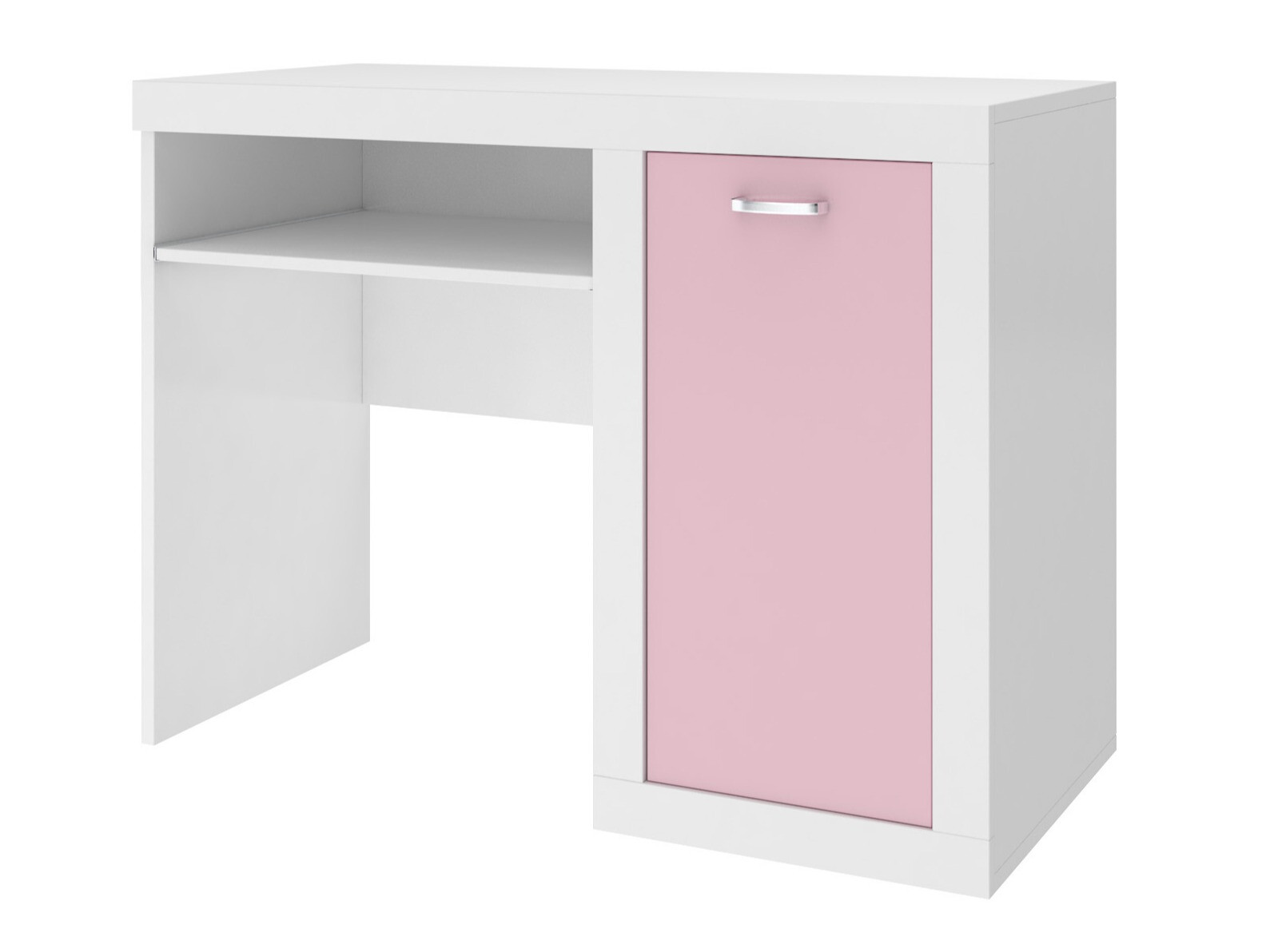 Skrivebord Tentive 102 (Hvid + Lyserød)