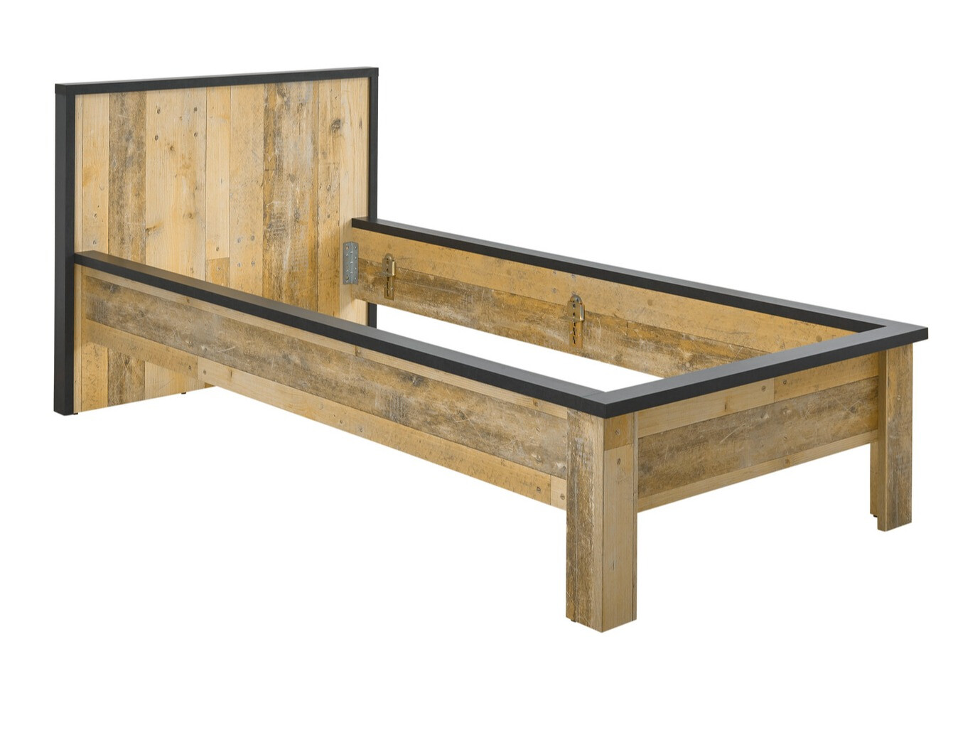 Soveværelsessæt Cirtale 128 (Modnet træ + Antracit)