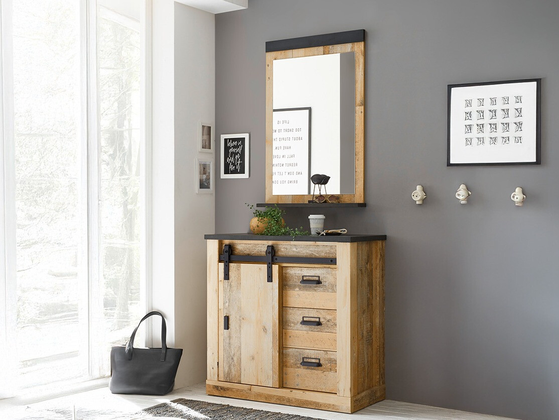 Entrésæt Cirtale 129 (Modnet træ + Antracit)