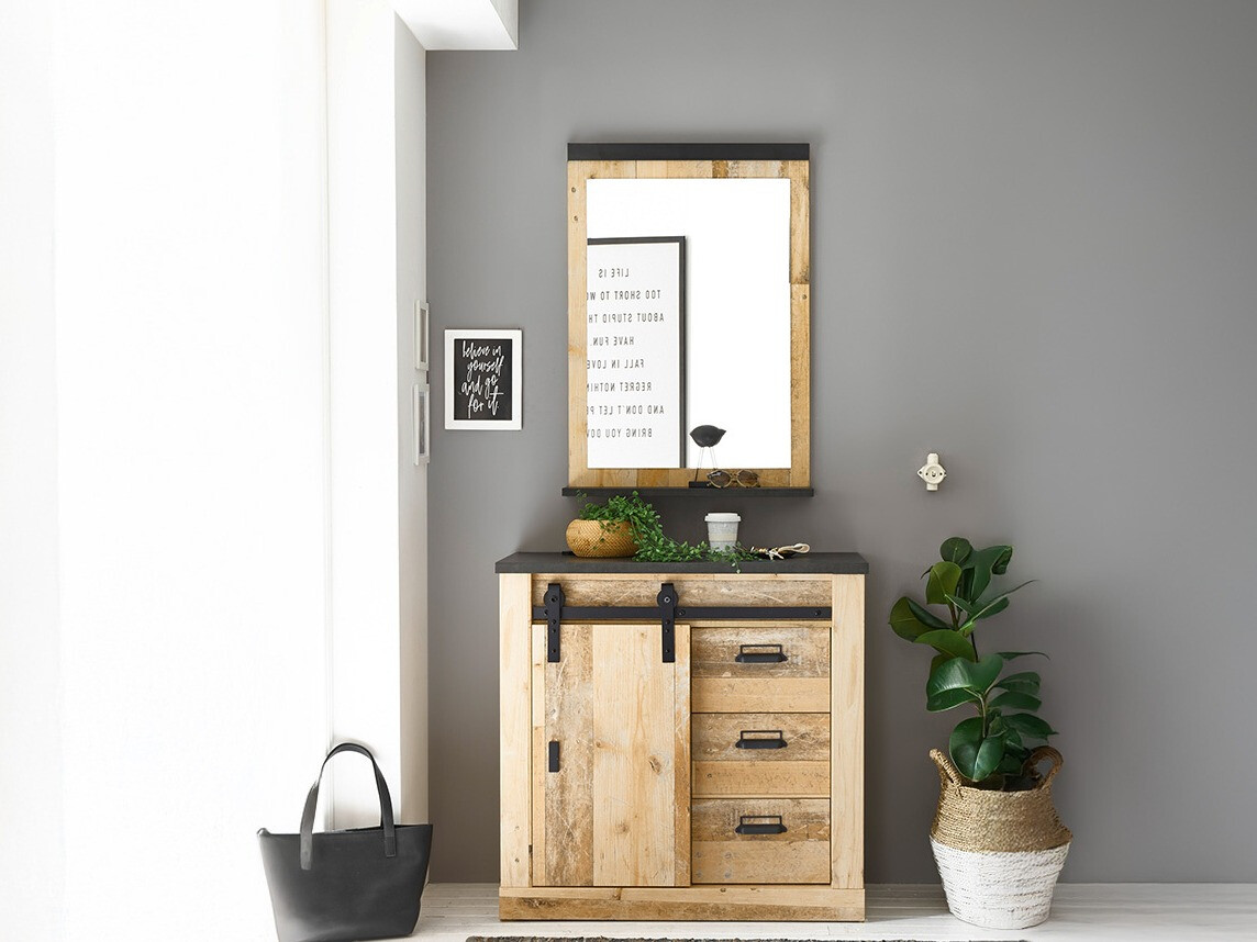 Entrésæt Cirtale 129 (Modnet træ + Antracit)