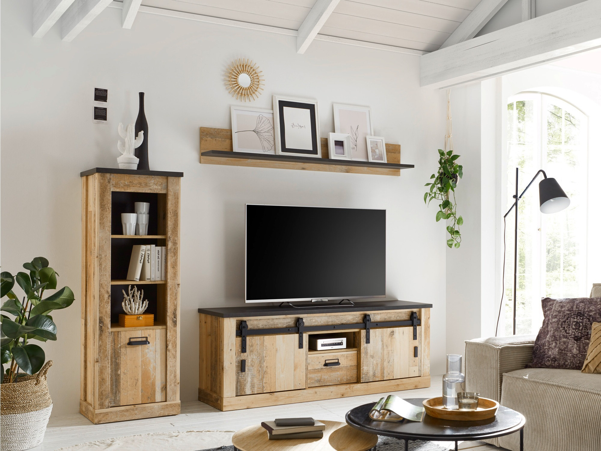 Stuemøbelsæt Cirtale 131 (Modnet træ + Antracit)