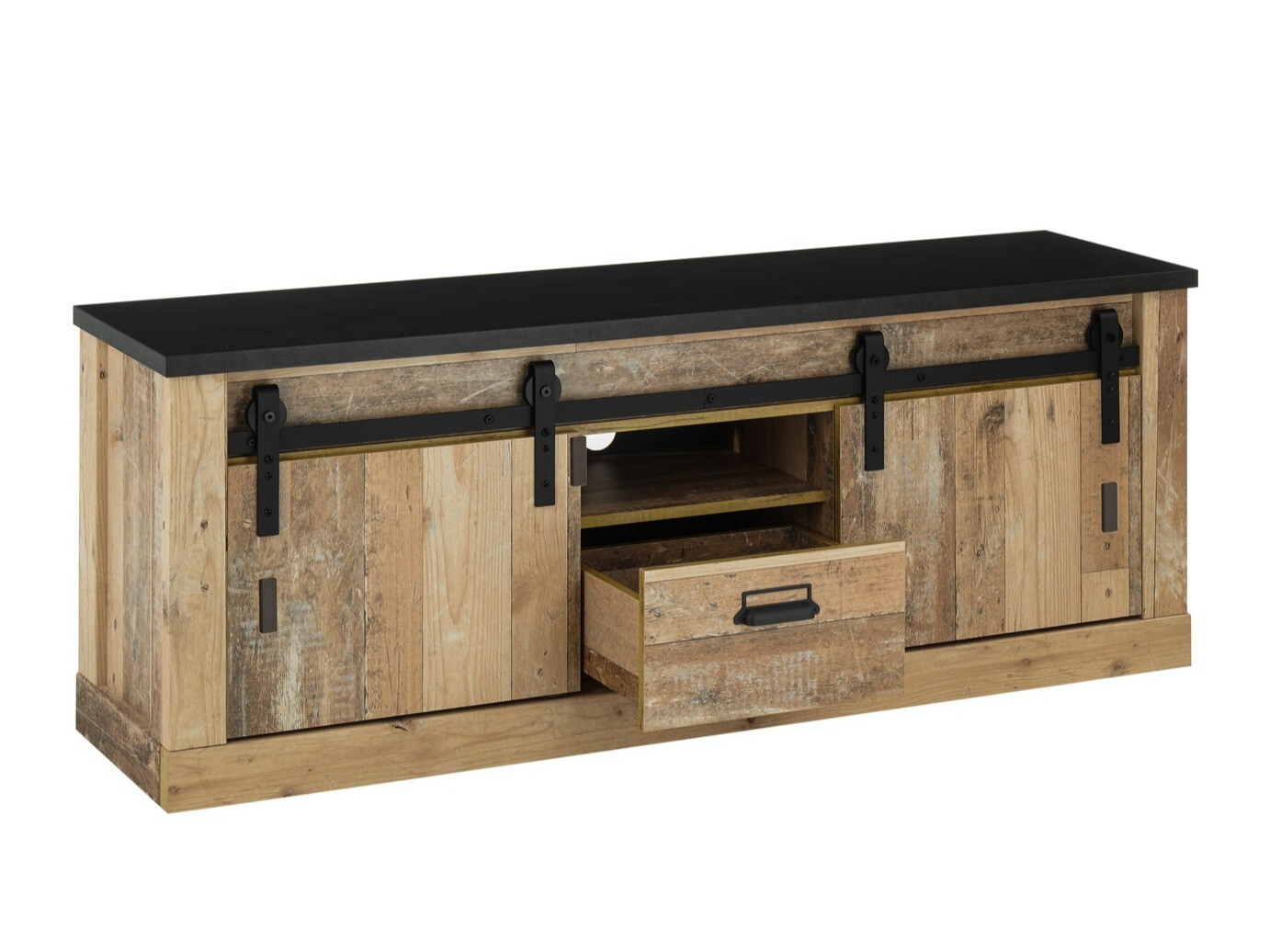 Stuemøbelsæt Cirtale 131 (Modnet træ + Antracit)