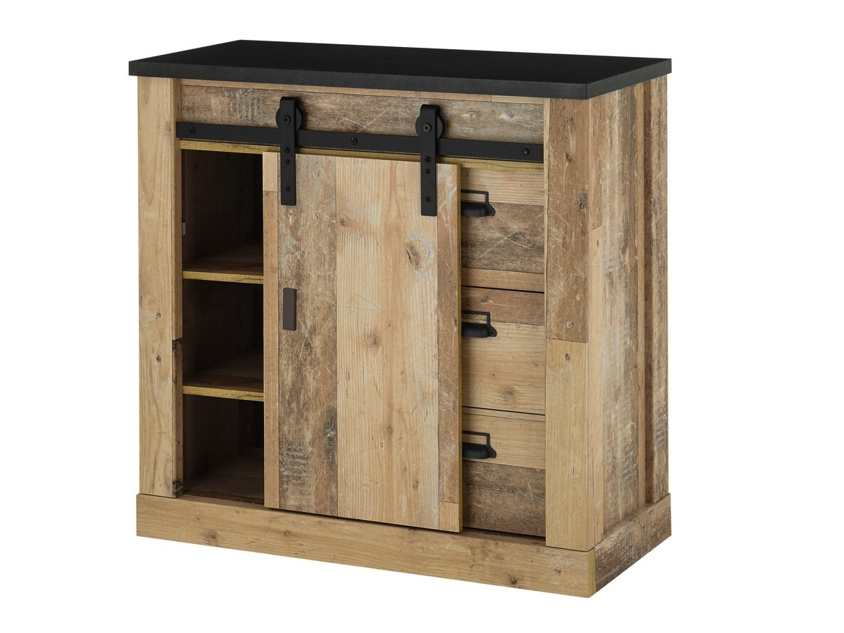 Stuemøbelsæt Cirtale 132 (Modnet træ + Antracit)