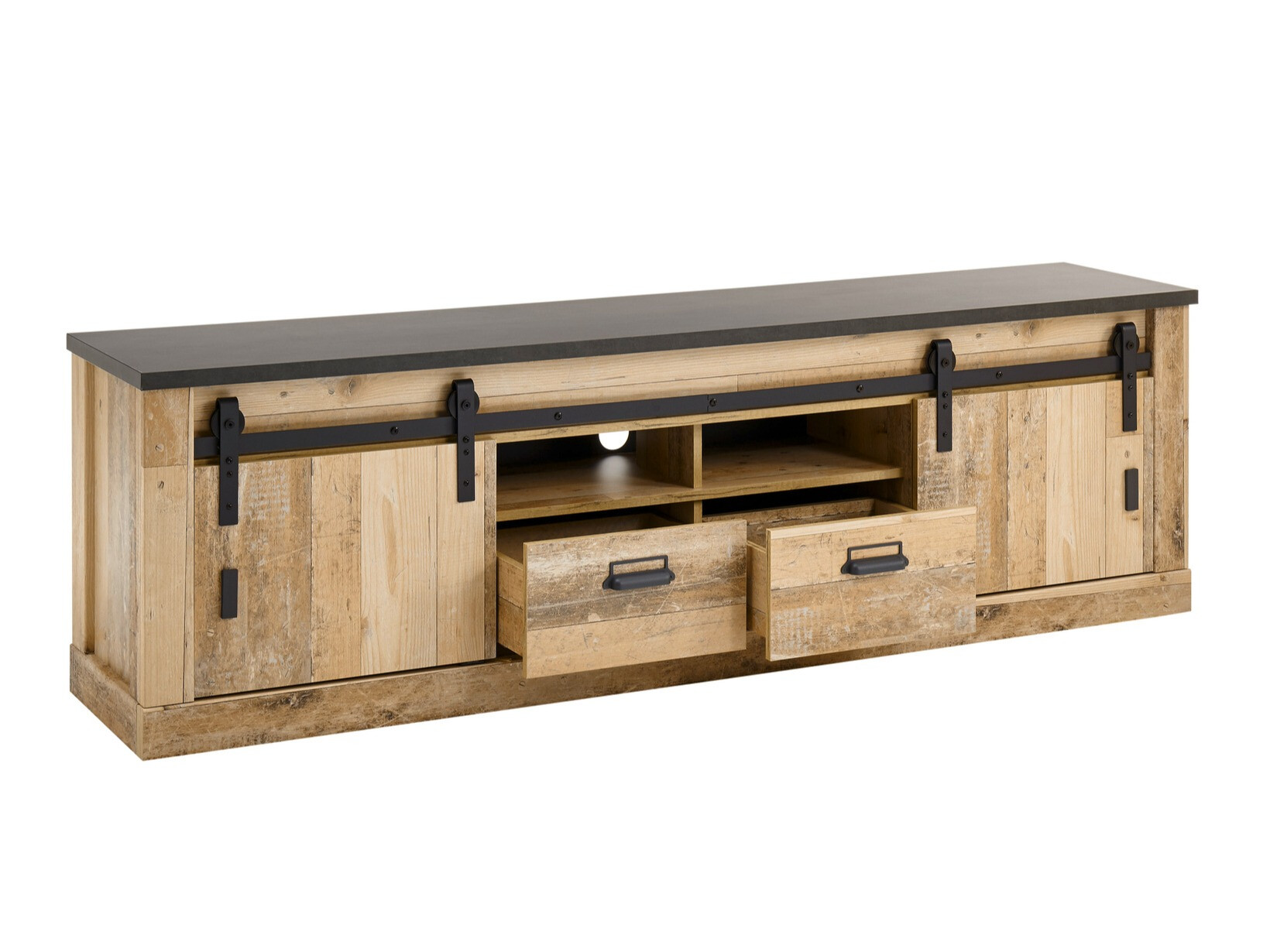 Stuemøbelsæt Cirtale 132 (Modnet træ + Antracit)