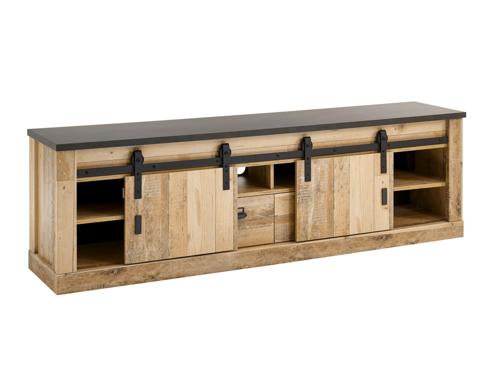 Stuemøbelsæt Cirtale 132 (Modnet træ + Antracit)