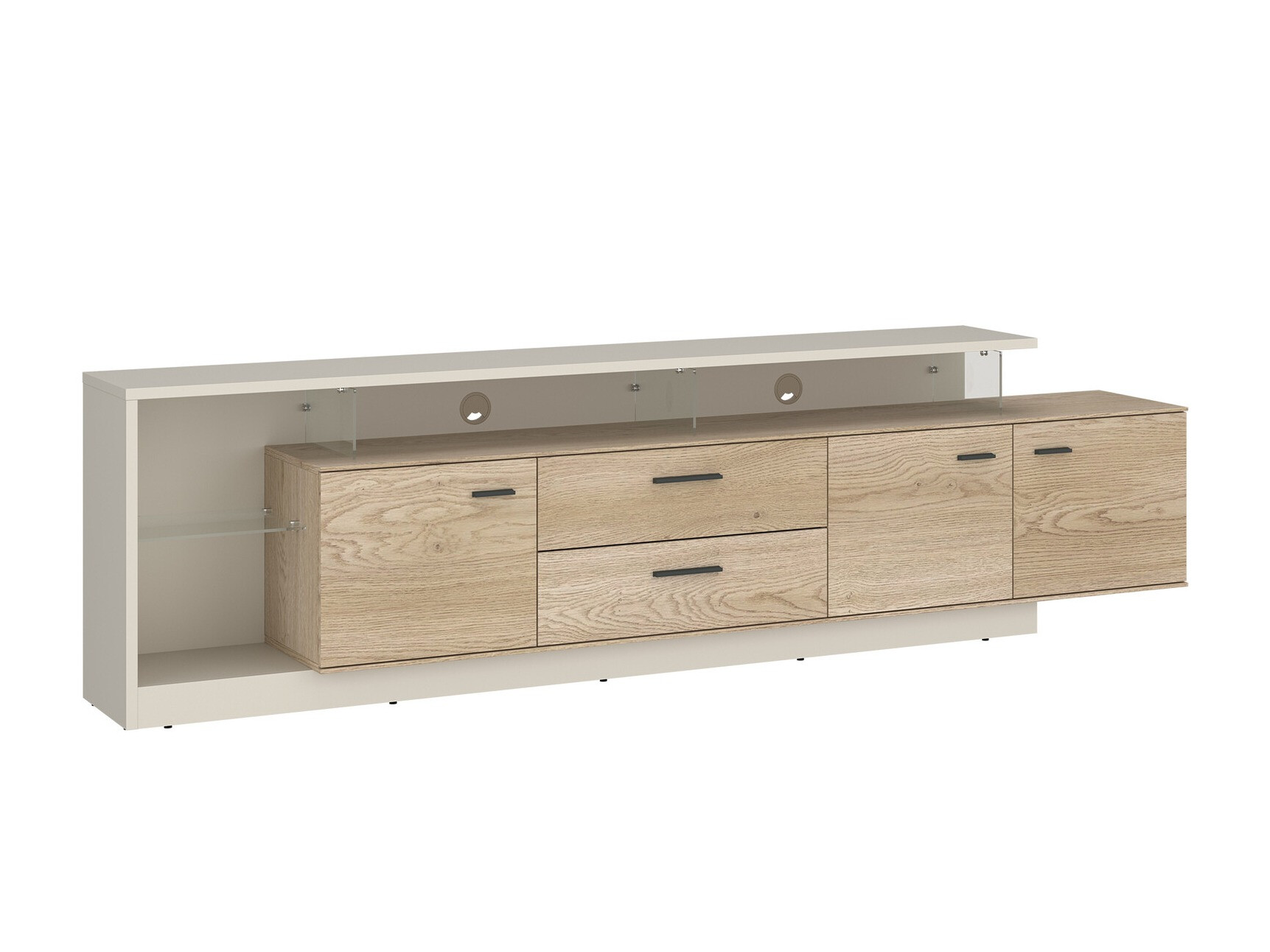 TV-bord Avicoro 107 (Kashmir + Sonoma eg)