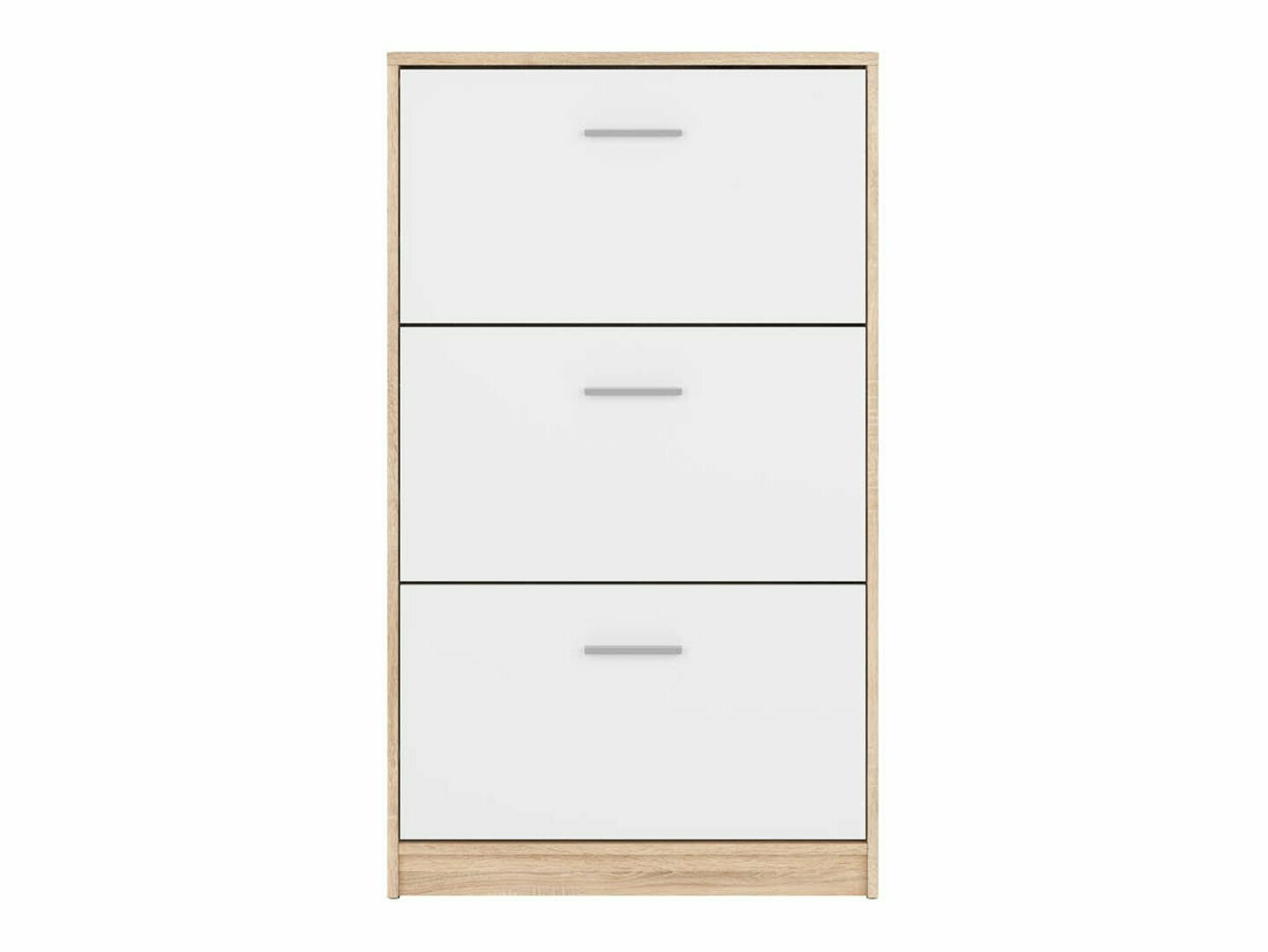 Skoskab Novsore 113 (Hvid + Sonoma eg)