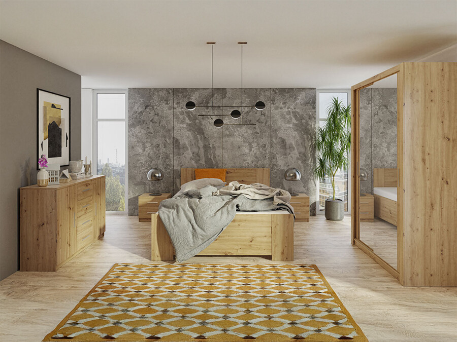 Soveværelsessæt Catromi 112 (Artisan eg)