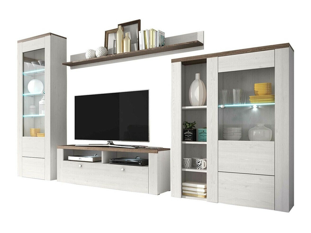 Stuemøbelsæt Salelbo 100 (Sibu-lærk + Trøffel egetræ)