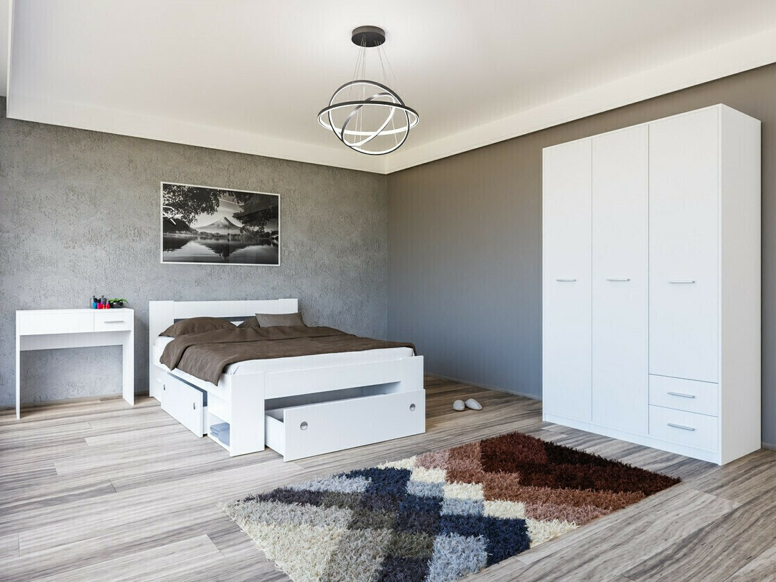 Soveværelsessæt Novsore 144 (Hvid)