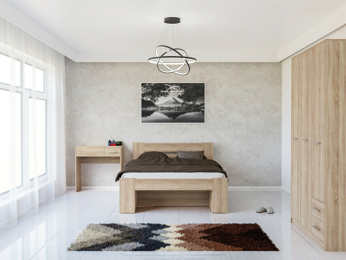 Soveværelsessæt Novsore 144 (Sonoma eg)