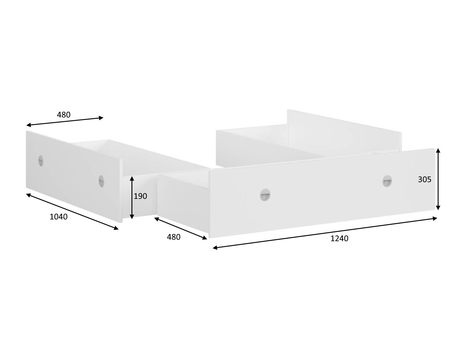 Opbevaringsboks Novsore 131 (Sonoma eg) (3 stk.)