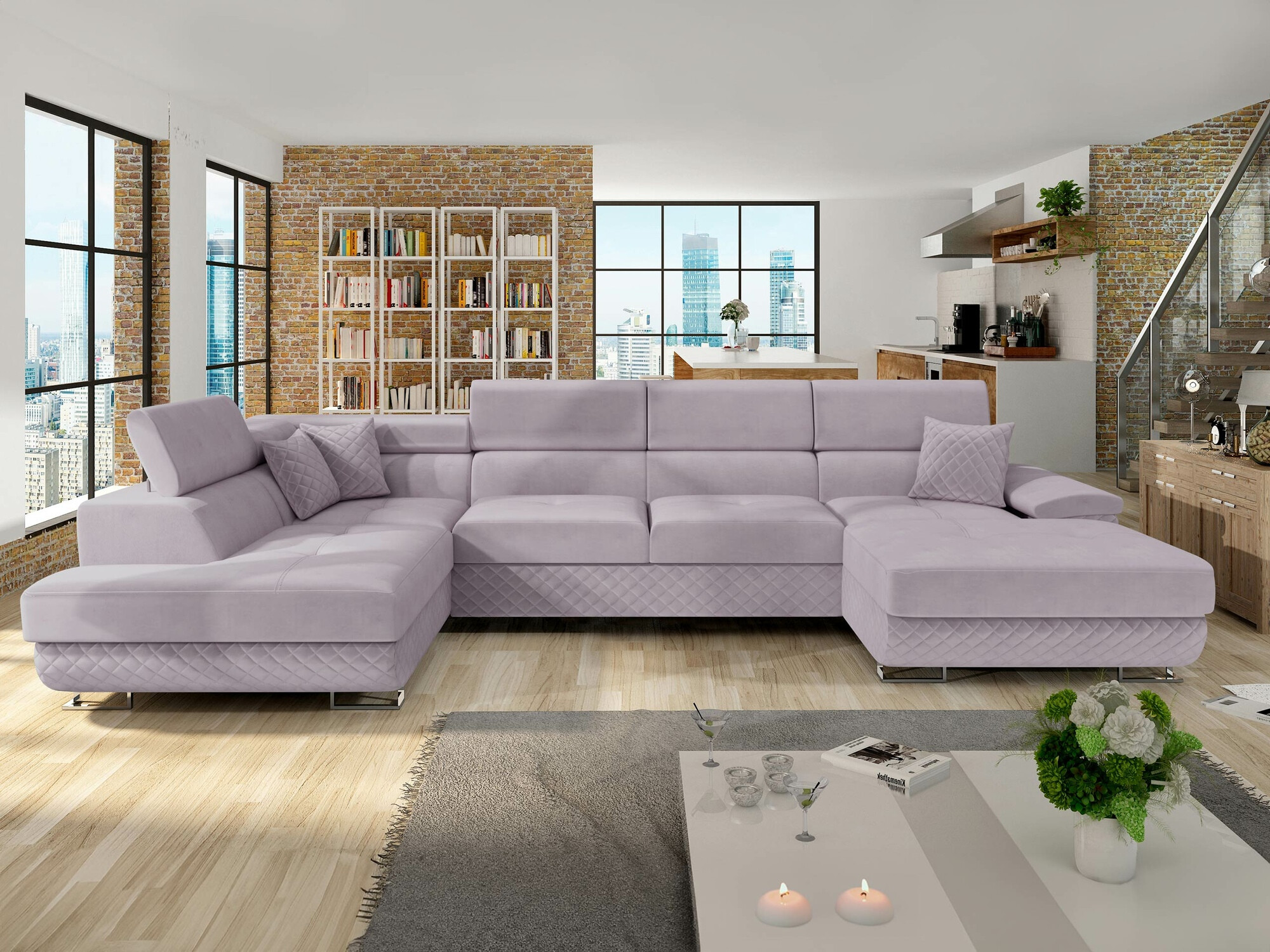 Hjørnesofa Comfivo Ruta V (Prestige 2765 Karo + Prestige 2765)