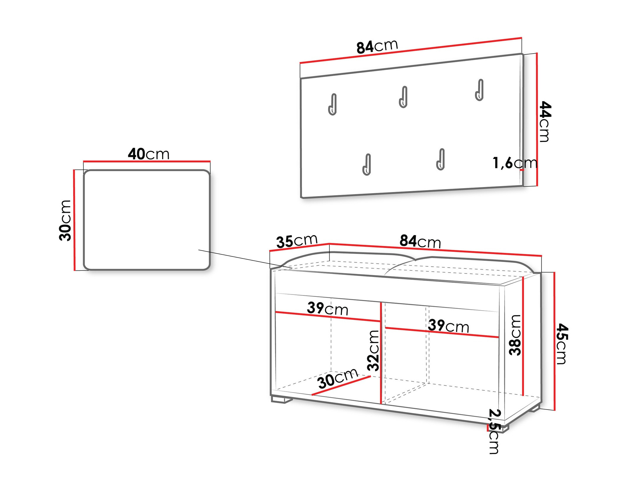 Entrésæt Comfivo Tutela (Hvid)