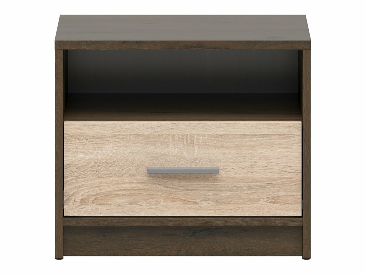 Sengebord Novsore 102 (Mørk eg + Sonoma eg)