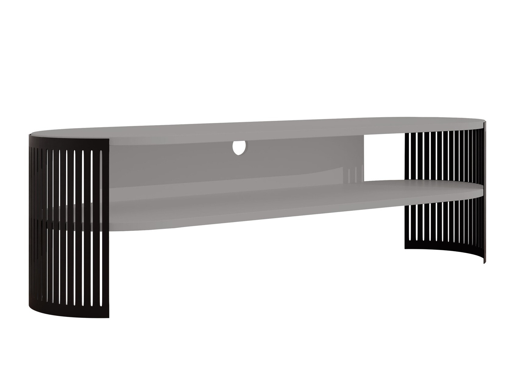 TV-bord Evanola 109 (Sort + Grafit)