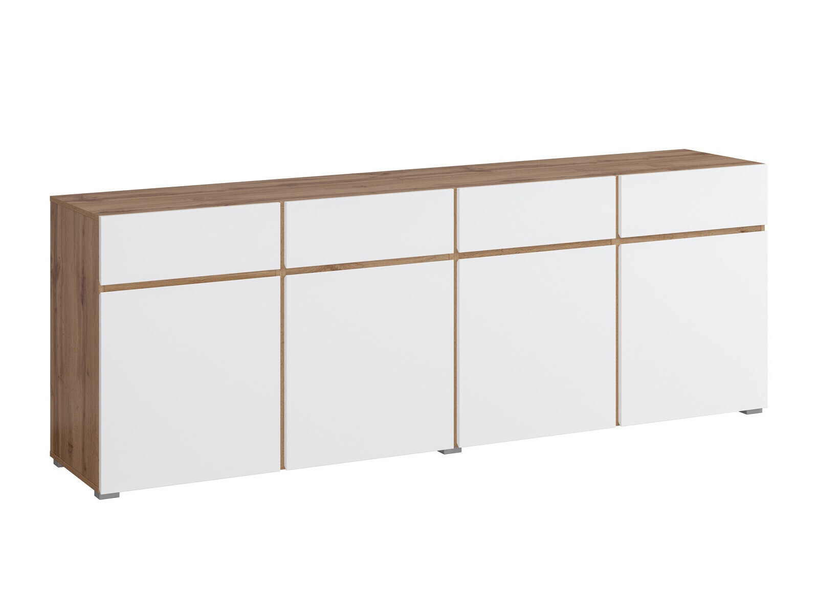 Kommode Alfere 100 (Wotan eg + Hvid)