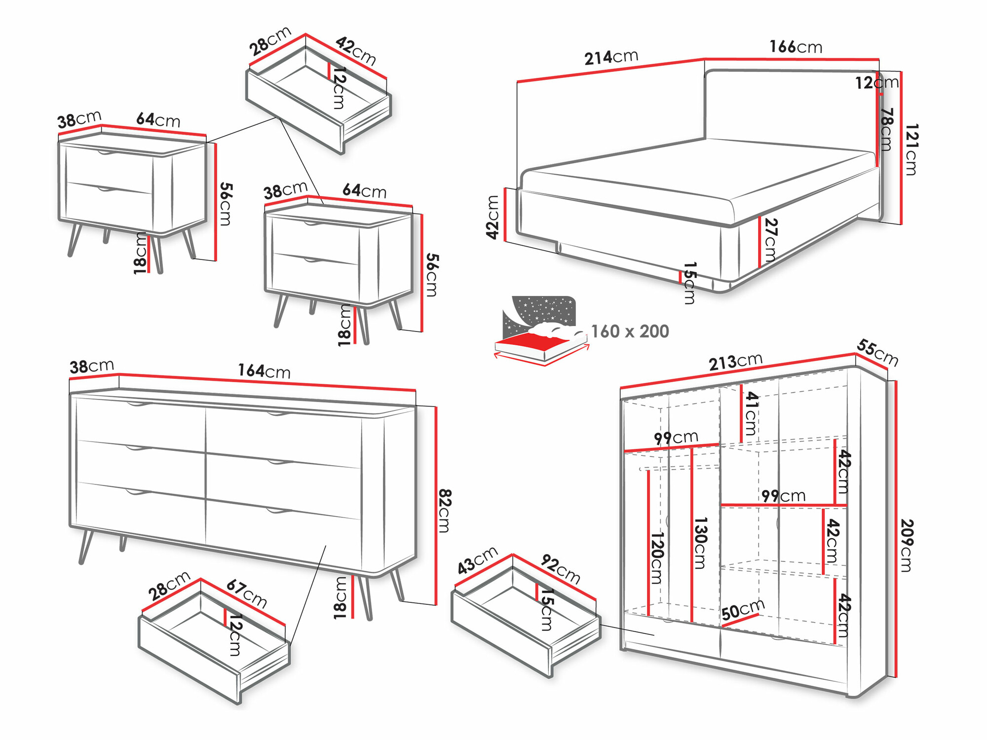Soveværelsessæt Lectum