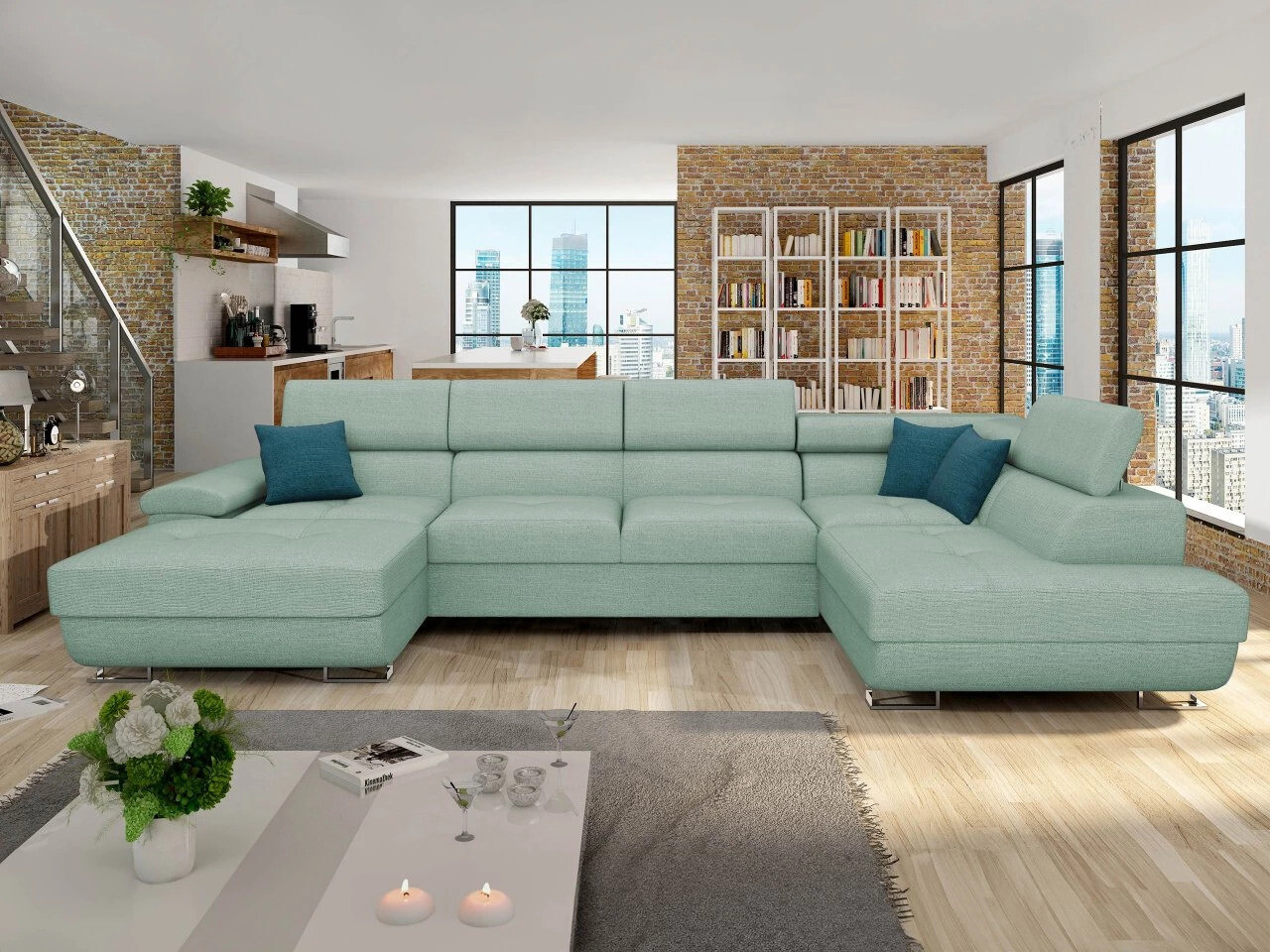 Hjørnesofa Comfivo 241 (Terra 05 + Terra 15)