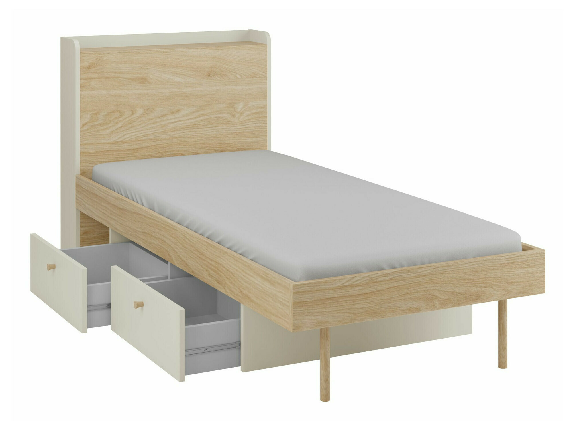 Børneværelses-sæt Domcali 116 (Beige + Egetræ)