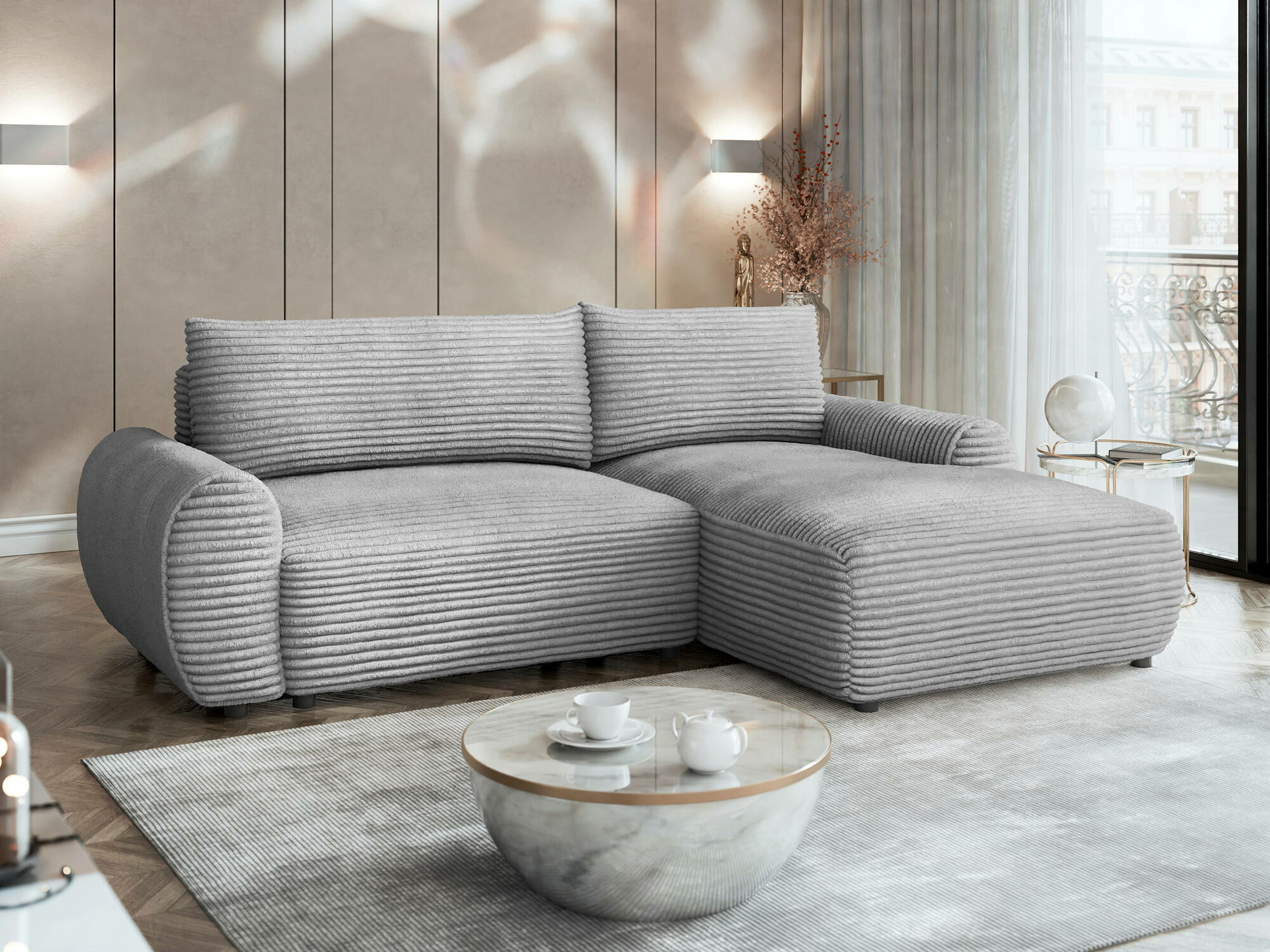 Hjørnesofa TrendyNest Strigina (Tilia 86)