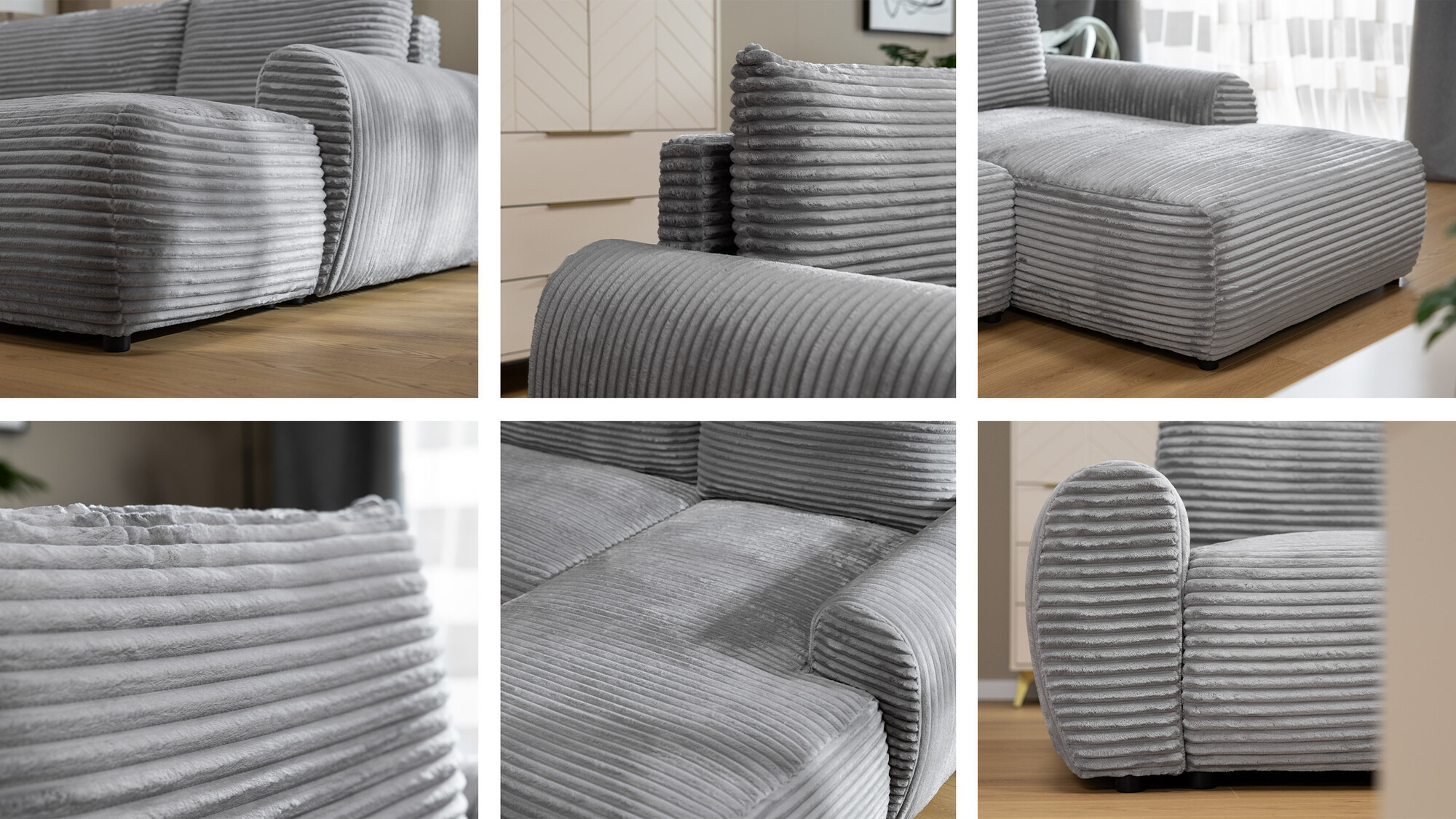 Hjørnesofa TrendyNest Strigina (Tilia 86)