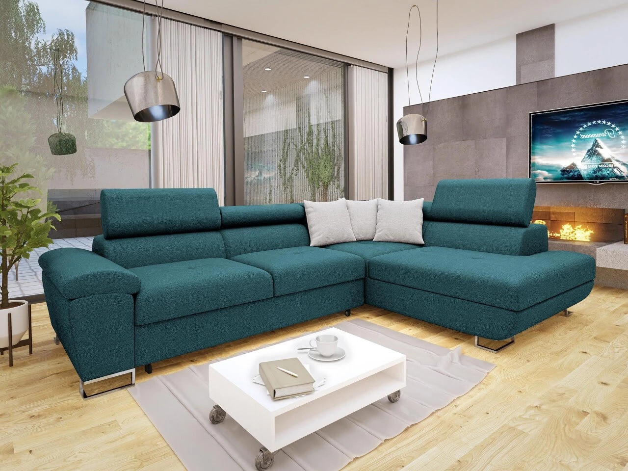 Hjørnesofa Comfivo 290 (Terra 15 + Terra 6)