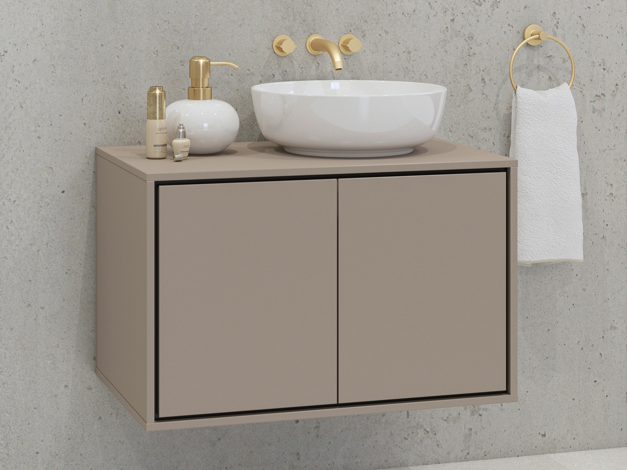 Vægbadeværelsesskab til håndvask Tecavu 103 (Congo)