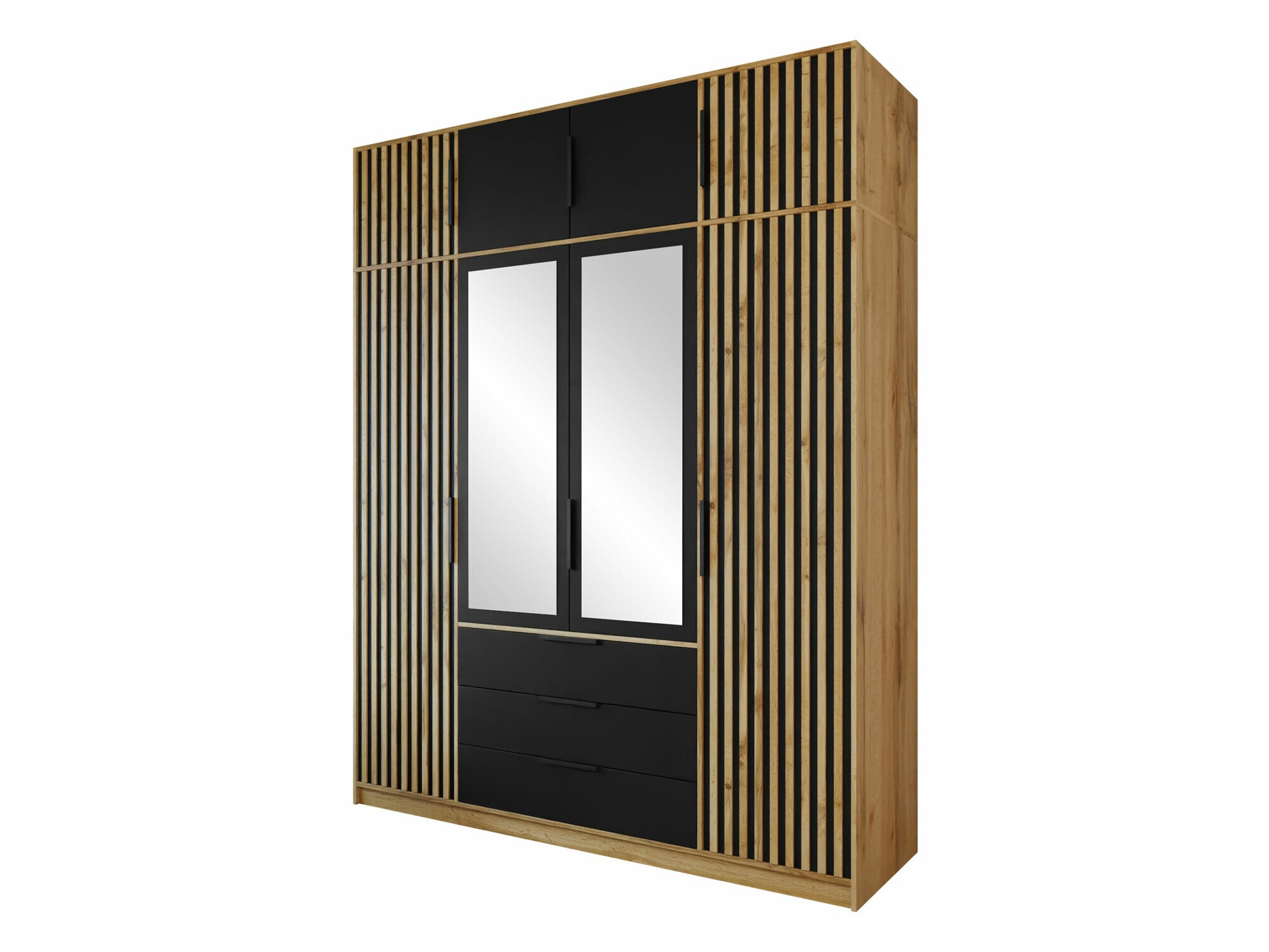 Garderobeskab Collis II (Wotan eg + Sort)