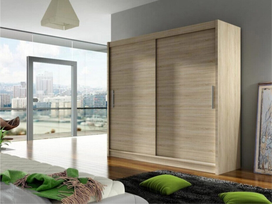 Garderobeskab Closico 100 (Sonoma eg)