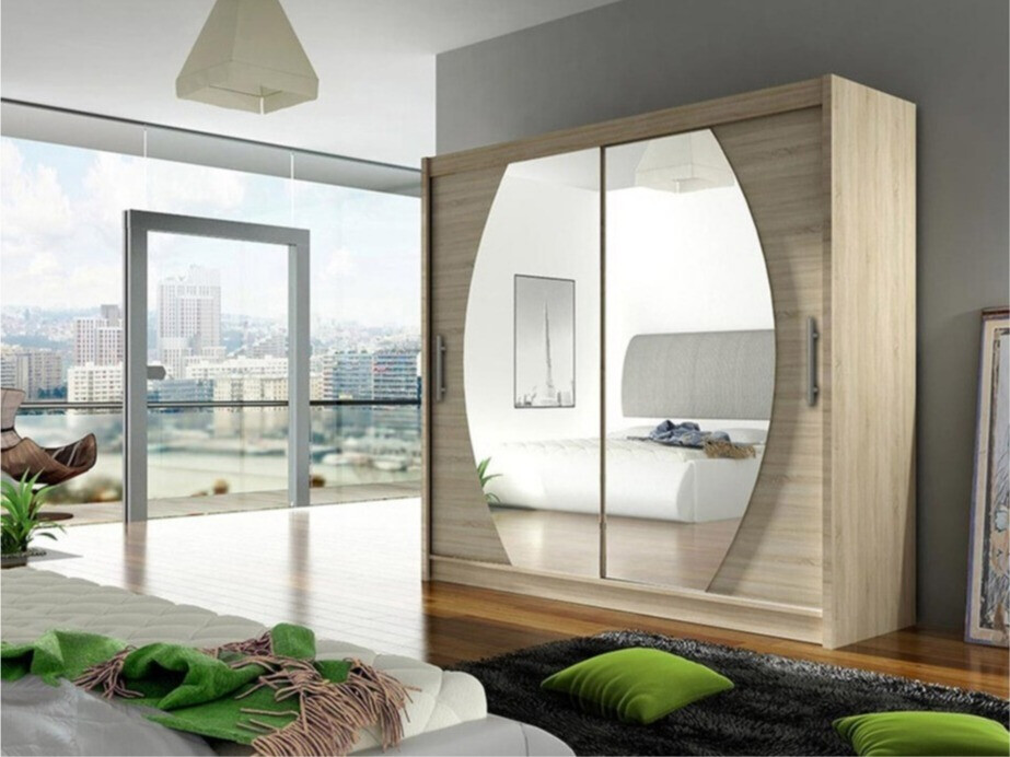 Garderobeskab Closico Pallor IV (Sonoma eg)