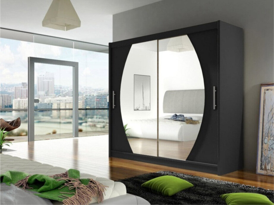 Garderobeskab Closico Pallor IV (Sort)