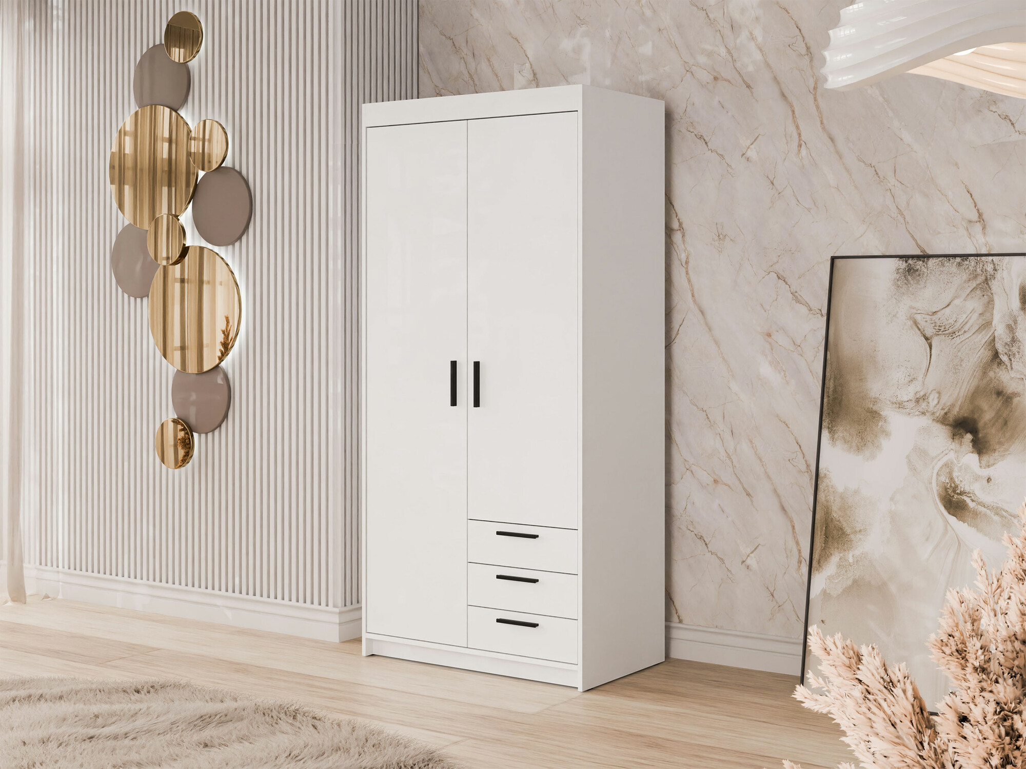 Garderobeskab Novduni 112 (Hvid)