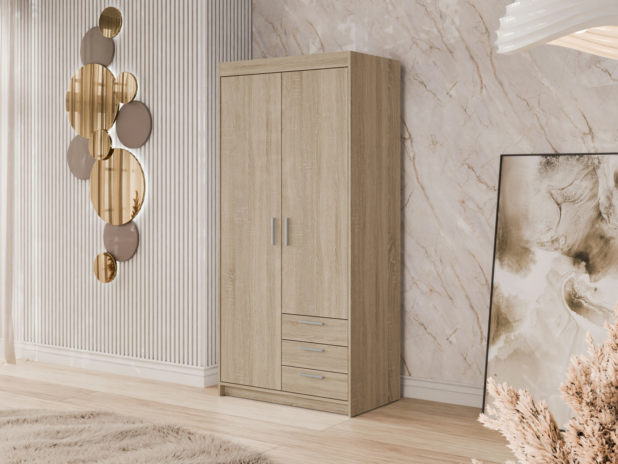 Garderobeskab Novduni 112 (Sonoma eg)