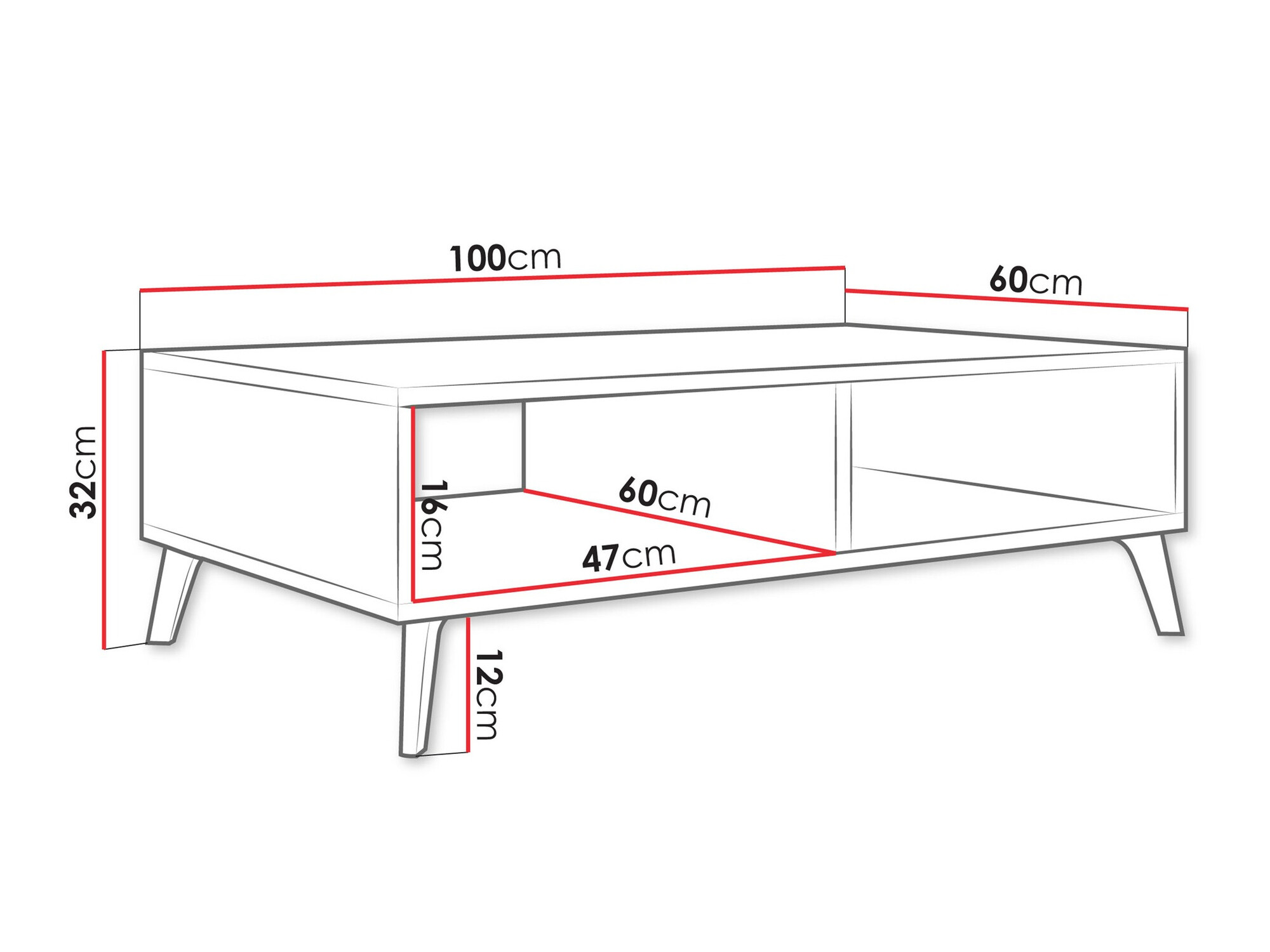 Sofabord Comfivo Teslomo 114 (Kashmir)