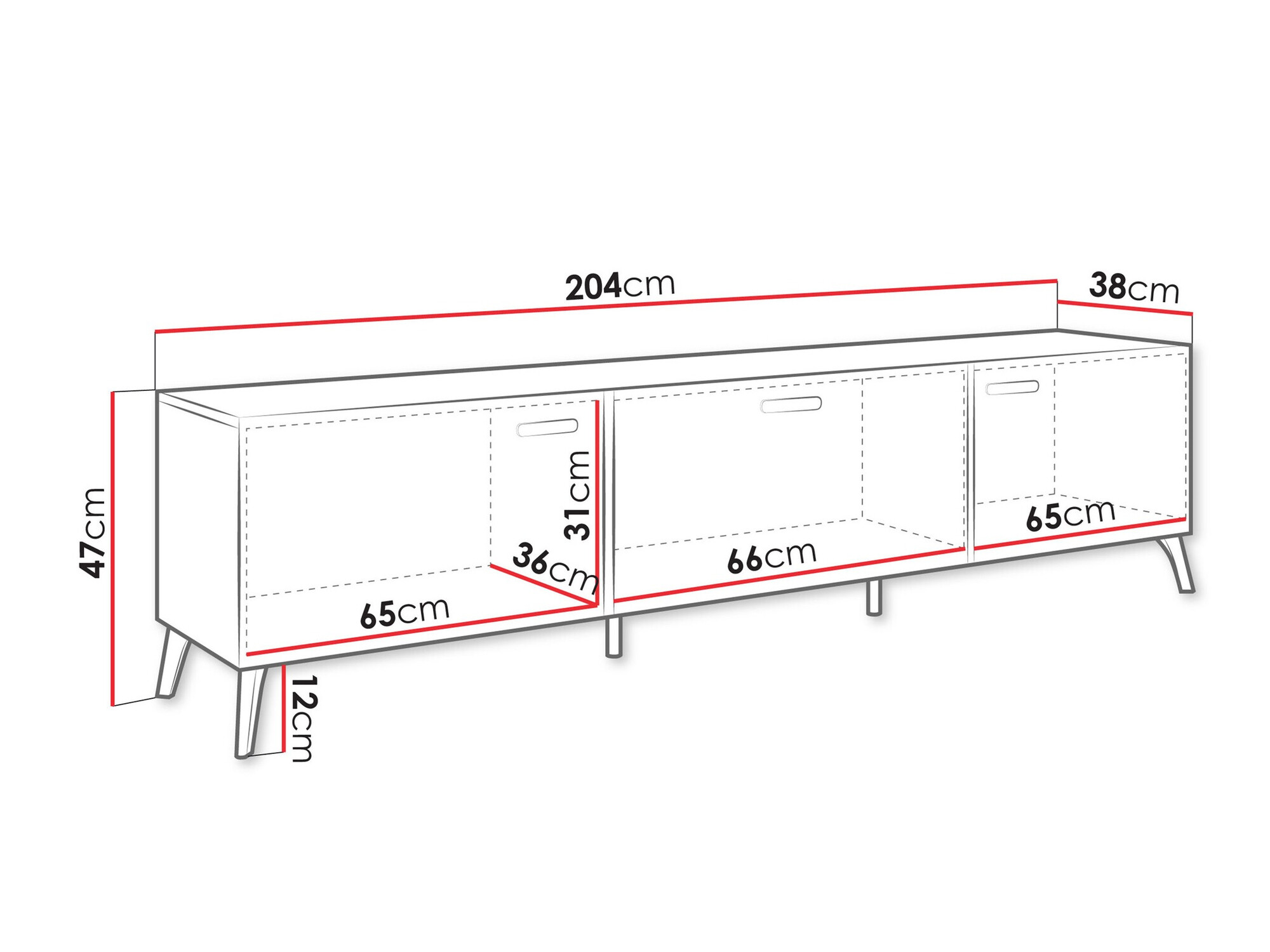 TV-bord Comfivo Capella I (Kashmir + Blank kashmir)