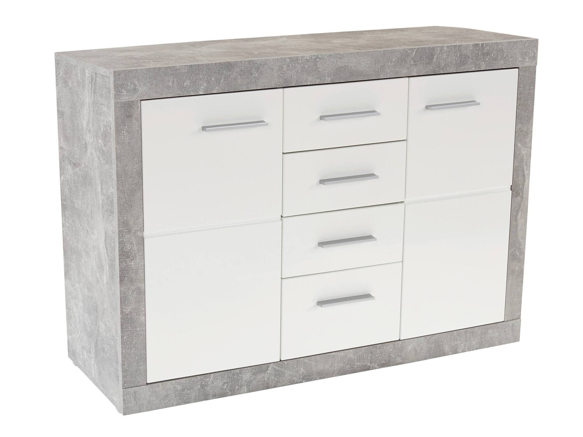 Kommode Romfera 100 (Hvid + Grå)