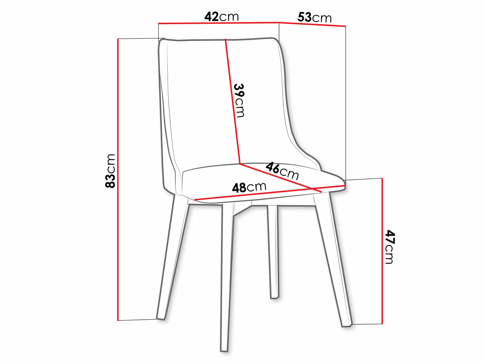 Stol Victorville 364 (Sort)