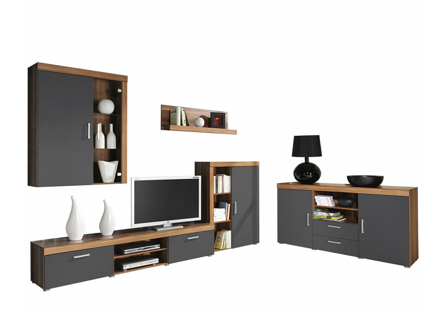 Stuemøbelsæt Cormiru 109 (Blomme + grafit)