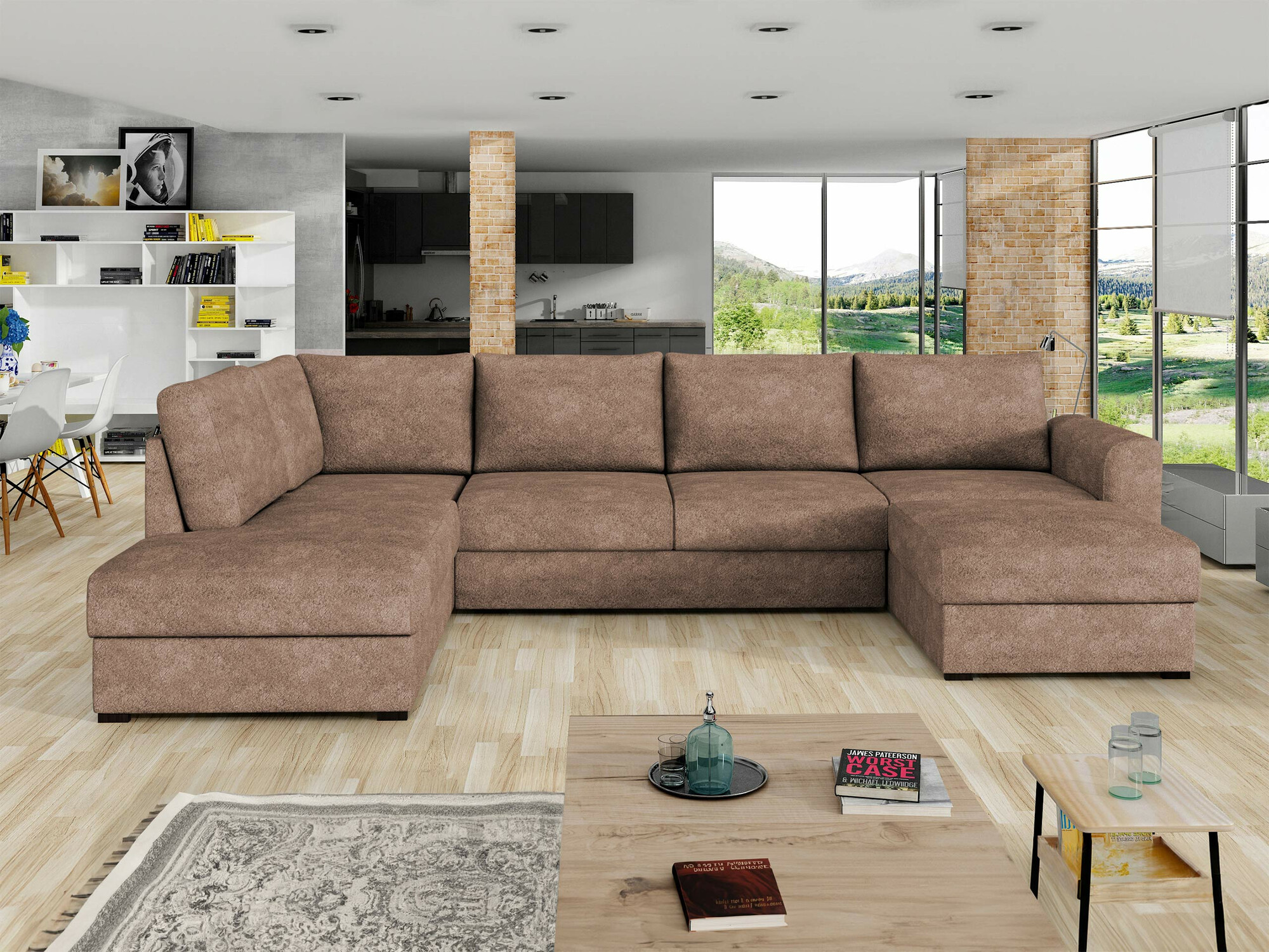 Hjørnesofa Comfivo Flumen (Coral 45)