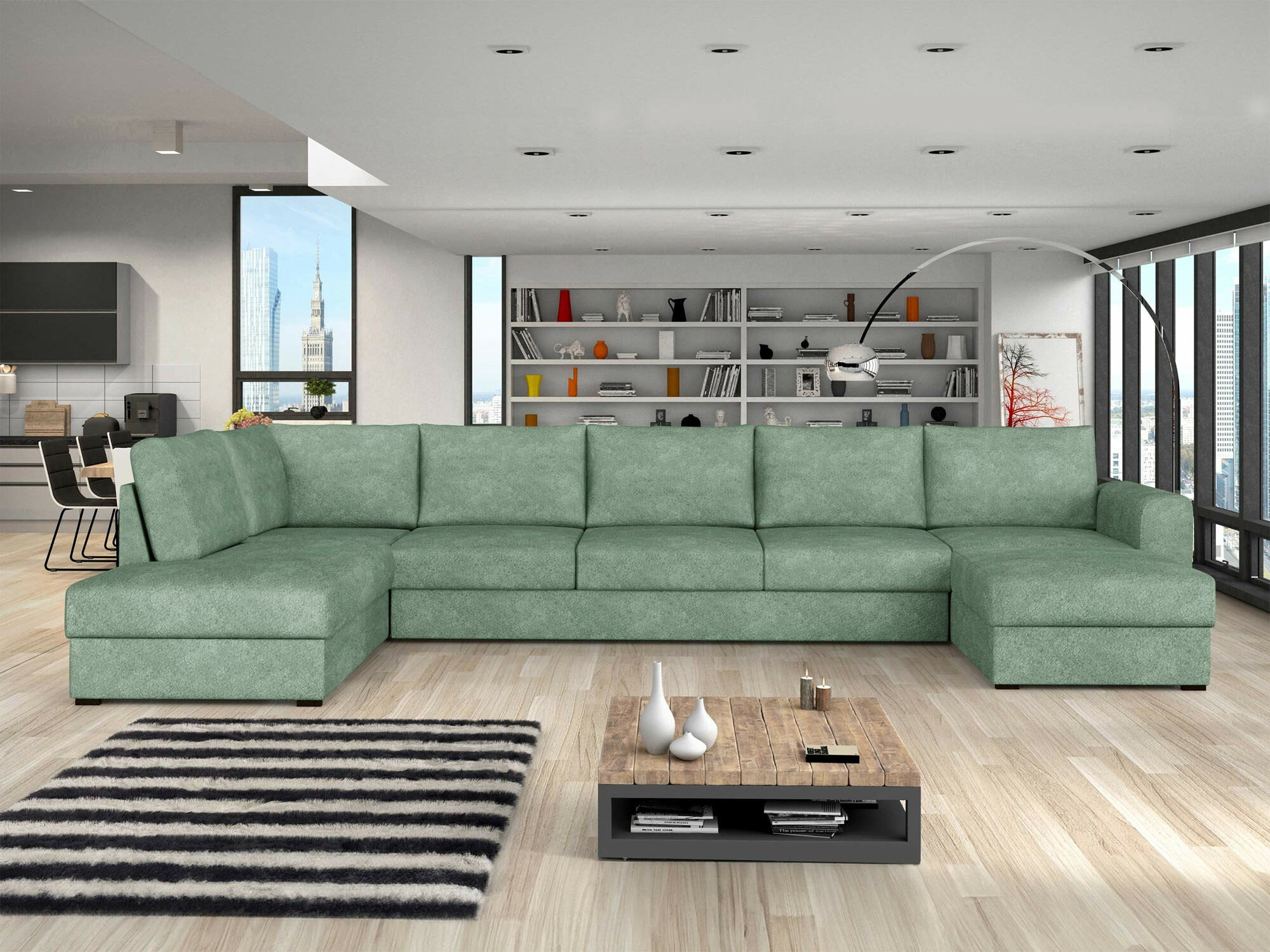 Hjørnesofa Comfivo Flumen I (Coral 55)