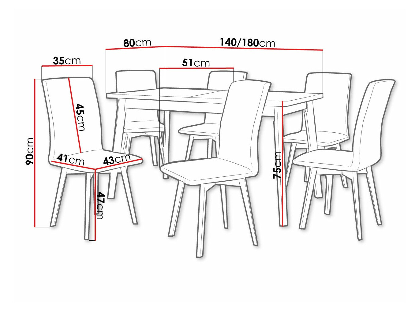 Spisestuesæt Victorville 292 (Artisan eg + Sort)