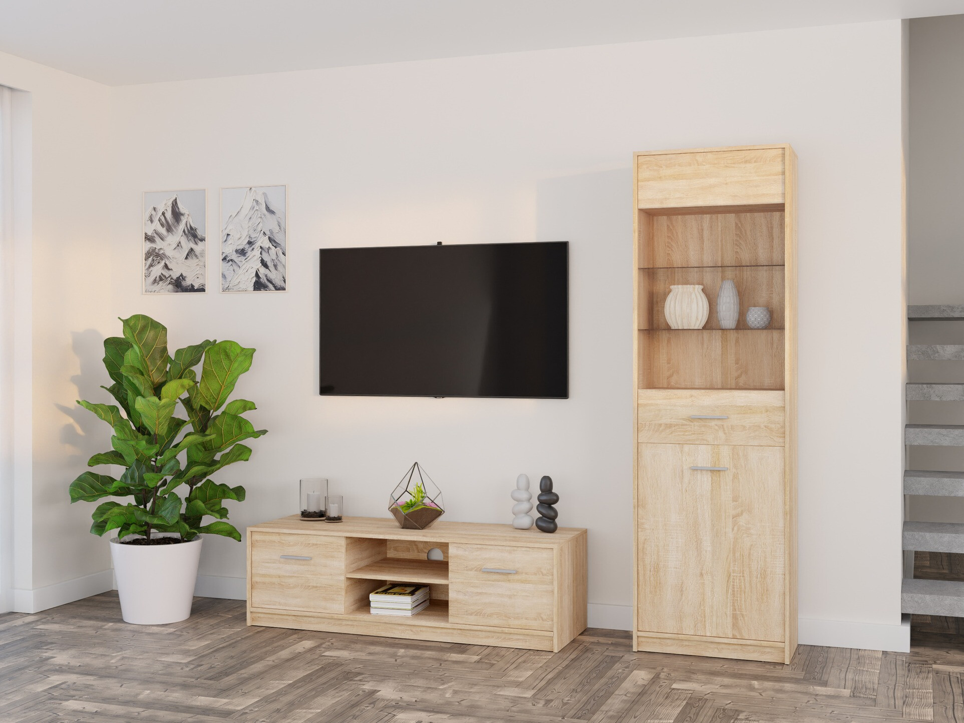 Stuemøbelsæt Novsore 161 (Sonoma eg)