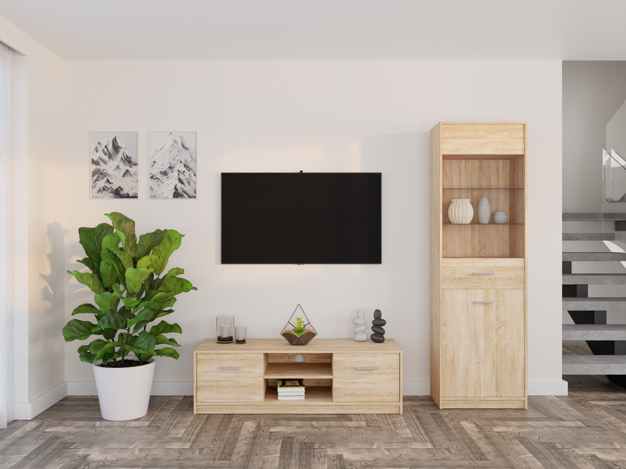 Stuemøbelsæt Novsore 161 (Sonoma eg)