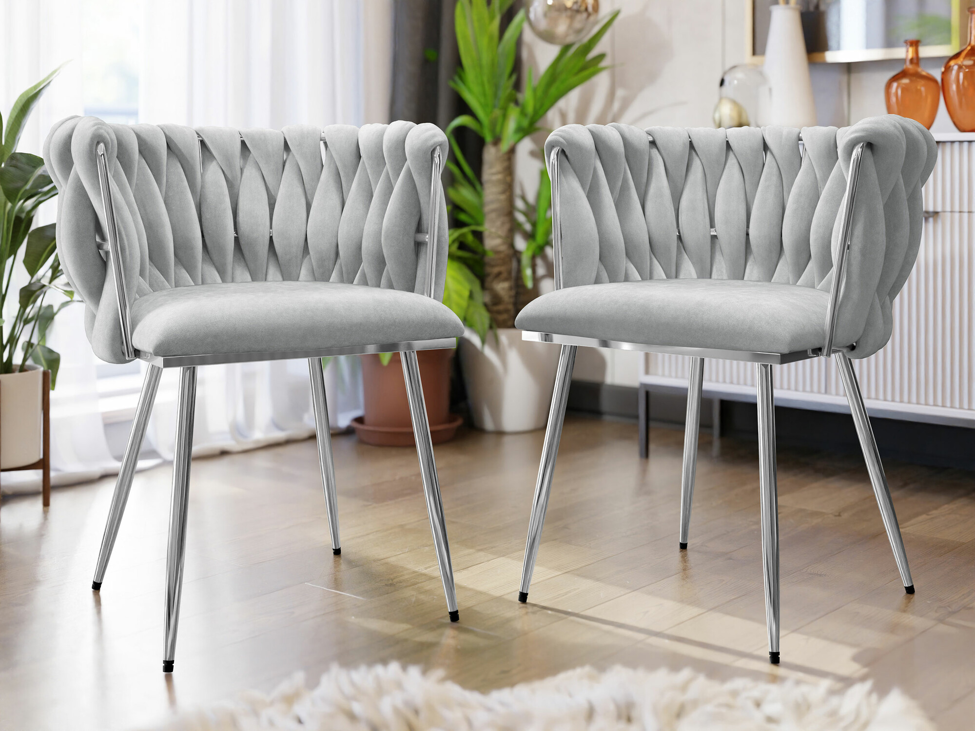 Stol Comfivo 434 (Sølv + Grå)